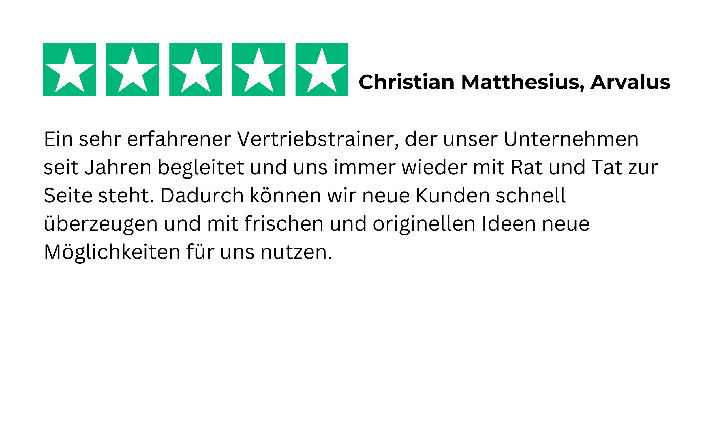 Bewertung PE-Verkaufstraining